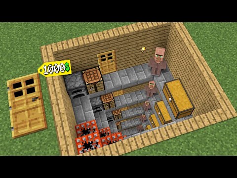 $1000 Secret Space Pit House - Minecraft