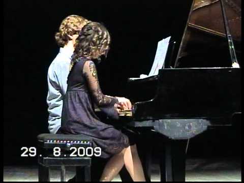 BRAHMS Valses Opus 39 1/2 four hands