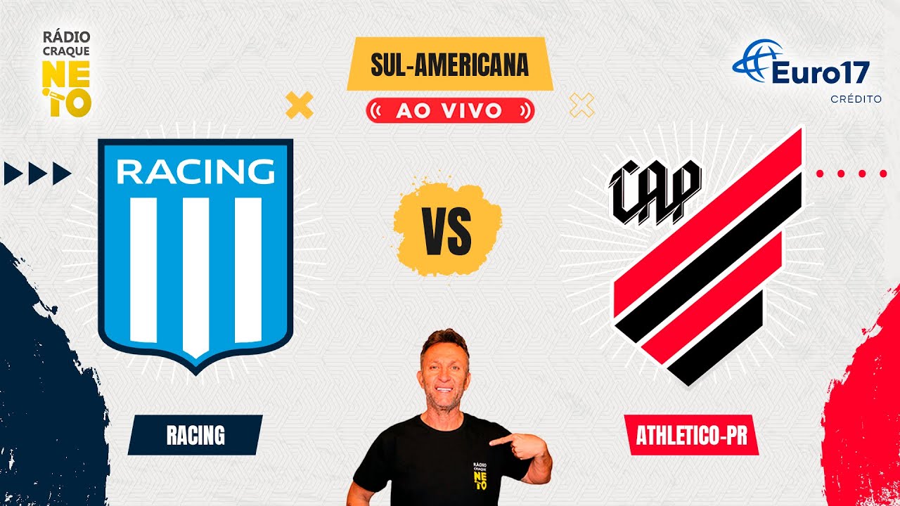 Racing (ARG) x Athletico-PR | AO VIVO | Copa Sul-Americana 2024 | Rádio Craque Neto
