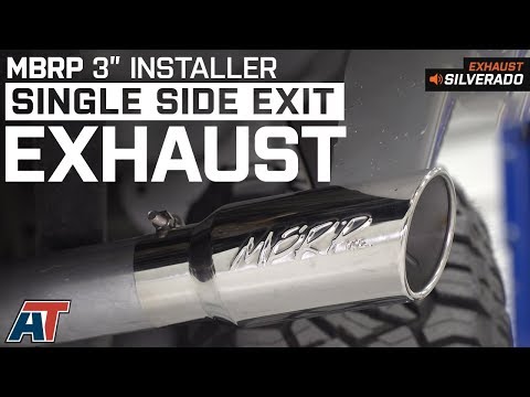 2007-2013 Silverado MBRP 3" Installer Series Single Exhaust - Side Exit 5.3L Sound Clip & Install