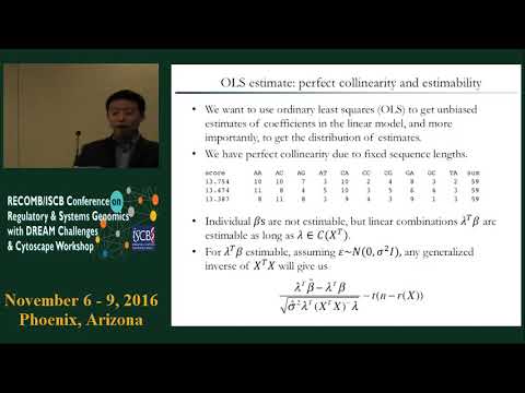 Quantifying the impact of non-coding variants on TF-DNA binding - Jingkang Zhao - RECOMB/RSG 2016