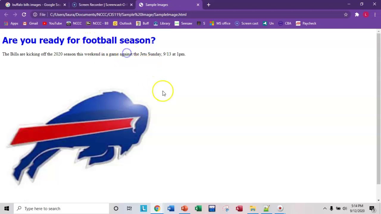 HTML Lesson 7 Basic Styling using CSS
