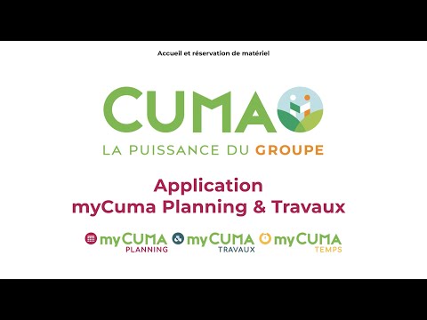 MyCuma Planning et Travaux