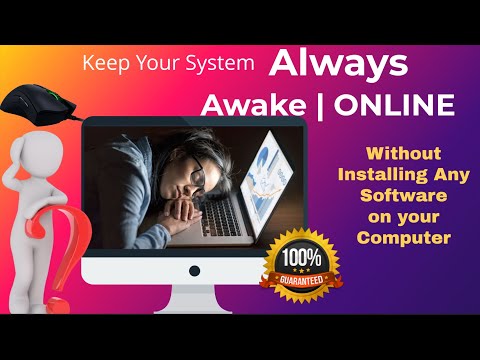 How To Stop Computer From Sleeping | Without Installing Any Software