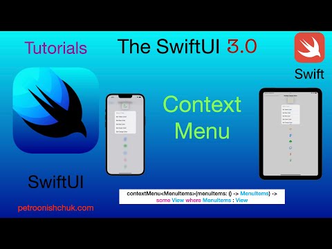 Context Menu & SwiftUI (Xcode 13.2, Swift 5.5)