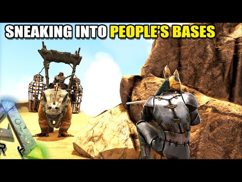 SNEAKING INTO PEOPLE'S BASES | TRIBE WARS | ARK SURVIVAL EVOLVED EP40