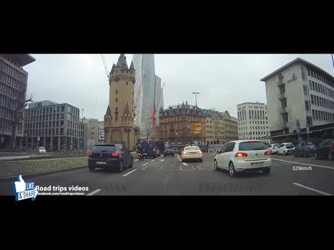 Driving in Frankfurt am Main / December 2017 / roadtrip