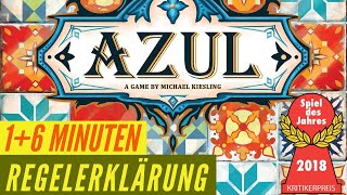 Azul Regeln Anleitung Regelerklärung - Spiel des Jahres 2018