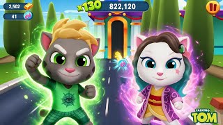 Talking Tom Gold Run Gameplay - Mighty Anime event - Tarantula Tom vs Mighty Angela