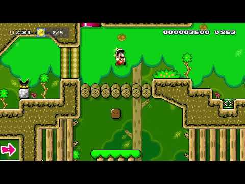 Muncher Forest by Sam Crow 🍄 Super Mario Maker 2 ✹Switch✹ #bgq