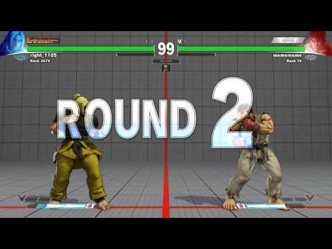 SFV~ Ryu (MCZ Daigo Umehara) vs. Ken (right_1105) HD
