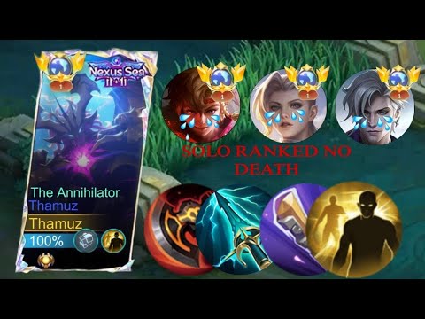 NEXUS SEA 11.11 SKIN THAMUZ SOLO RANKED FULL GAMEPLAY!! ( NO DEATH) ONE SHOT BUILD 🔥 2025