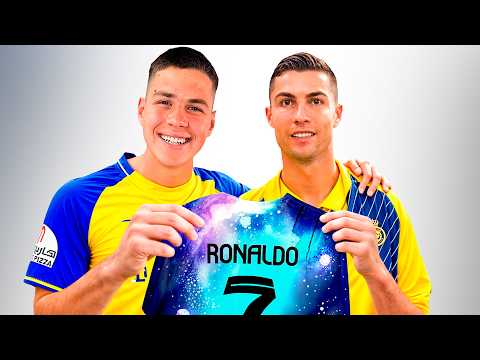 I surprised Ronaldo with a personalized gift.