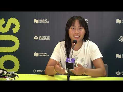 PRESS CONFERENCE: Carol Zhao (l. Sorribes Tormo) National Bank Open 2021 – 1R