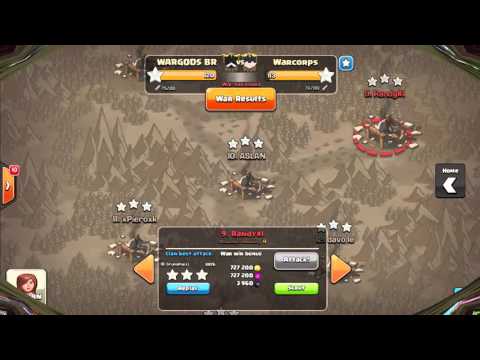 WARGODS BR vs WARCORPS   PERFECT WAR   CV11 AND CV10 ATAKS