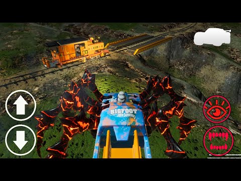 Playing As BIGFOOT MONSTER TRUCKS to Hunt Thomas the Tank Engine - Choo-Choo Charles