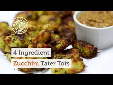 Quick Superfood Recipes: 4 Ingredient Zucchini Tater Tots