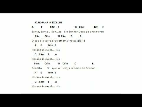 Santo - Hosana In Excelsis (letra em acordo com Missal 3ª Ed na descrição!!)