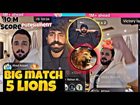 5 lions 🦁 punishment Big Match Rajab vs Rehan || Kon jeta? @rajabbutt94 || rajabislive