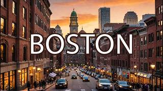 Boston USA. The Most European City in the US. Sights, People and Food