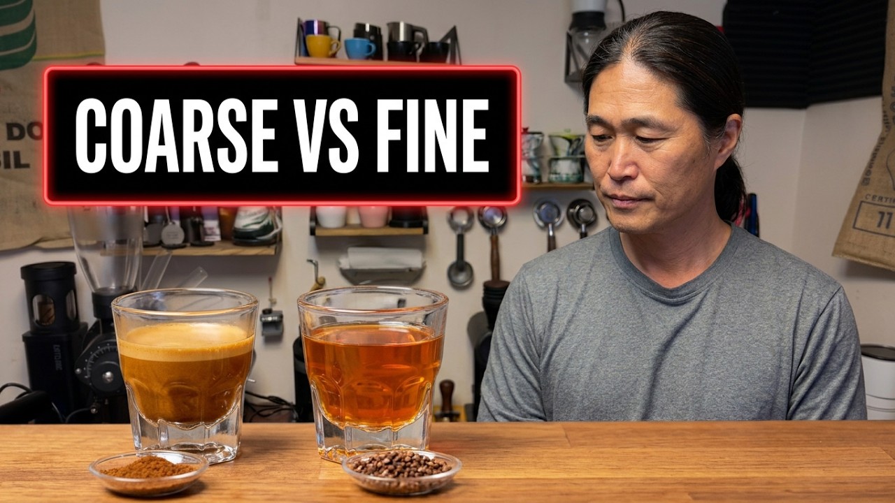 The Modern Espresso: Coarse vs. Fine Grind Size Explained (모던 에스프레소)