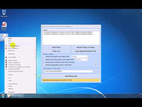 Remove Commas From CSV Files Software