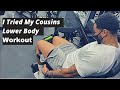 I Asked My Cousin To Put Me Through A Leg Workout | 60 Day Transformation Week 4