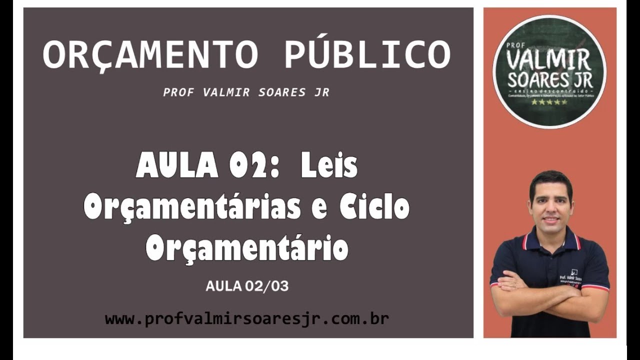 ORÇAMENTO PÚBLICO PARA CONCURSOS - AULA 02 - PARTE 02/03 - LEIS ORÇAMENTÁRIAS E CICLO ORÇAMENTÁRIO