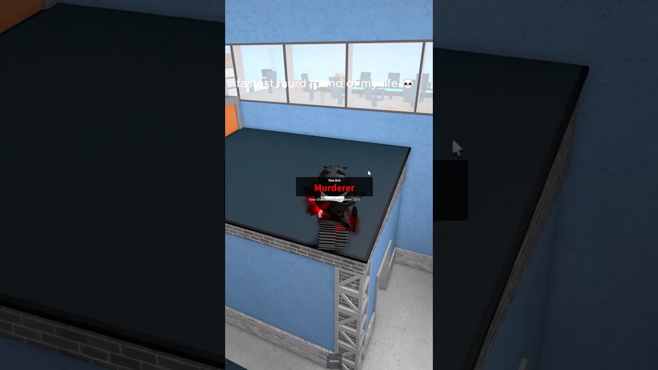 Fastest murd round! #roblox #rblx #shortsviral #mm2 #murdermystery2 #murdround
