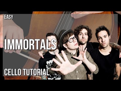 How to play Immortals by Fall Out Boy on Cello (Tutorial)