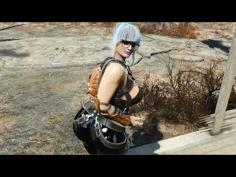 Modded Fallout 4 Curvy Latex Bianca Beauchamp Inspired Body Walkthrough - Part 10 - 4K - PC