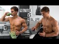 Realistic Morning Routine: Youtube vs Real Life | Quick Arm Workout