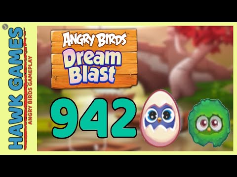 Angry Birds Dream Blast Level 942 - Walkthrough, No Boosters