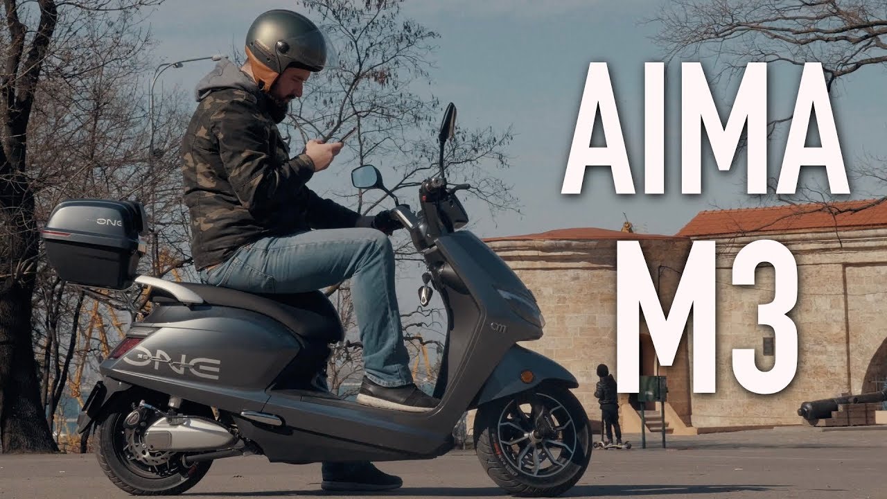 Електроскутер AIMA M3 Li (Black) 1440 Wh video preview