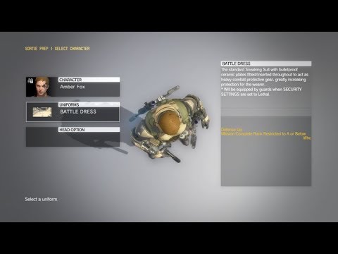 Medical Platform Level 70 Stealth #28 * In Battle dress * Metal Gear Solid 5 Fob Invasion . Xbox One