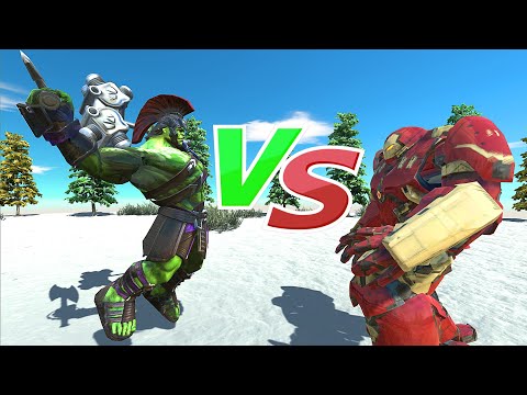 GLADIATOR HULK vs HULK BUSTER - Animal Revolt Battle Simulator