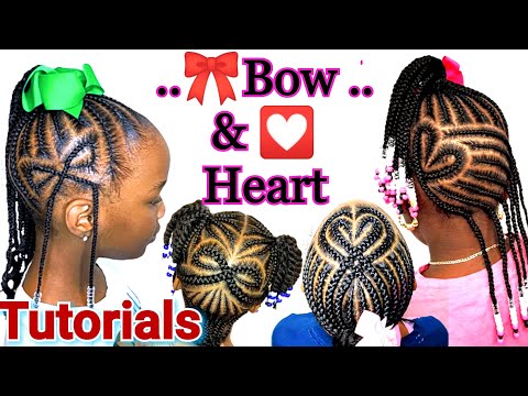 Little Girl Braid Hairstyles Black (BRAIDED BOW AND...