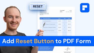 How to add reset button to PDF form