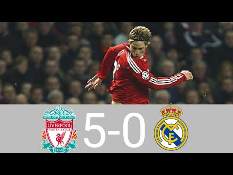 Liverpool vs Real Madrid (5-0)•Champions league 2008/09