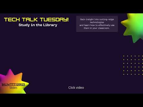120825 Tech Talk Tuesday