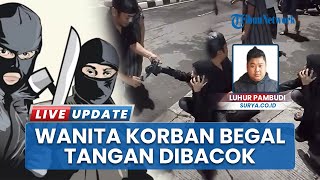 Wanita Dibegal di Kedung Cowek Surabaya, Tangan Dibacok, Motor Raib