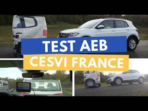 TEST AEB VOLKSWAGEN T-CROSS - Freinage d'urgence autonome