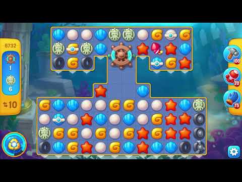 Fishdom6732 hard（フィッシュダム6732　ハード）　パズルゲーム