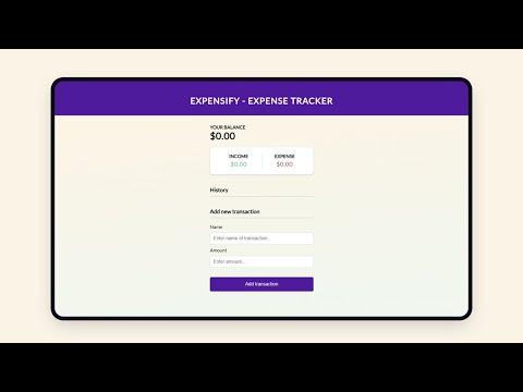 Expense Tracker App Using Html Css And Javascript Shorts Programming Javascript