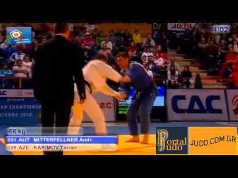 European Judo Championship Vienna 2010 -66kg Mitterfellner (AUT)-Karimov (AZE)