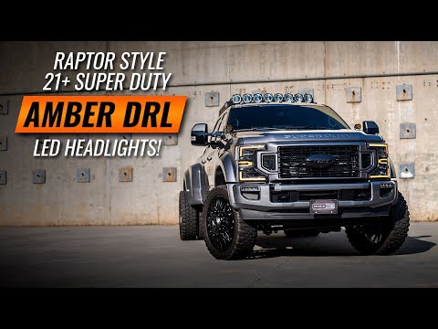 2020+ Ford Super Duty Morimoto XB LED Headlights Amber DRL Review & Install | Headlight Revolution