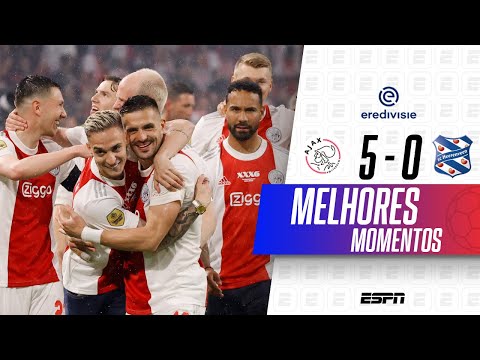 AJAX ATROPELA O HEERENVEEN E SE SAGRA CAMPEÃO DO CAMPEONATO HOLANDÊS