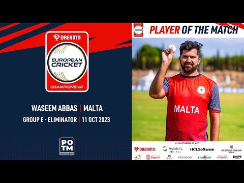 POTM: W.Abbas - ROM vs MAL | Highlights | Dream11 ECC23 | 11 Oct 2023 | ECC23.067