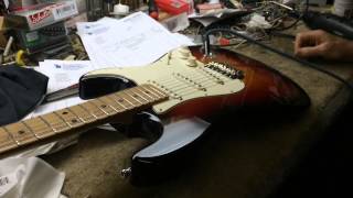 Video thumbnail for Hamer Daytona get a setup @  Pace Guitar Repair by houstonguitarrepair