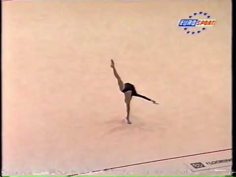 Lorena Guréndez. Rope final. European Rhythmic Gymnastics Junior Championships. Prague 1995
